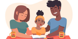 Desenho pais criança